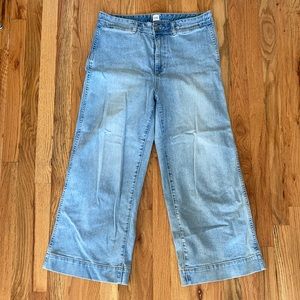 GAP - high-rise wide-leg crop jean
